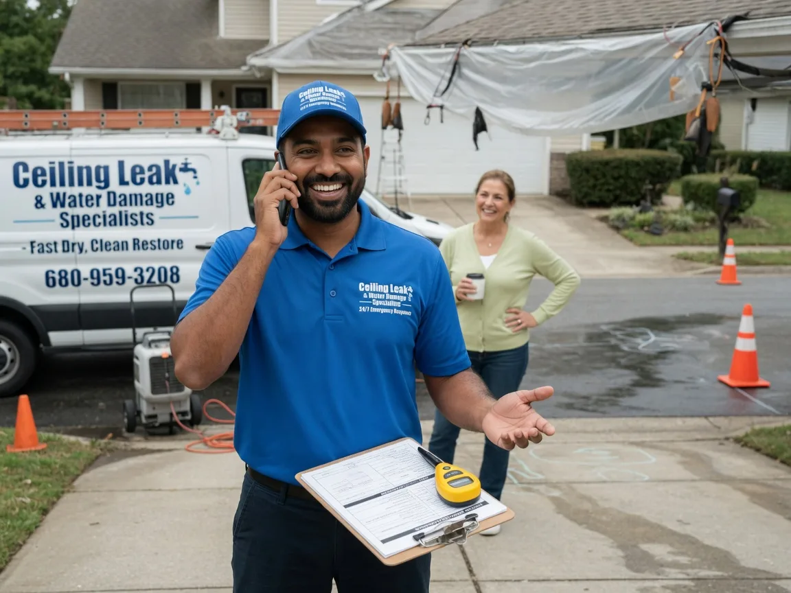 Ceiling Leak Cleanup Fort Myer, VA FAQs